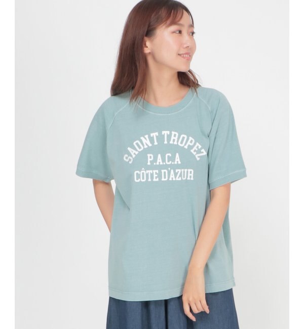 製品染めロゴtee