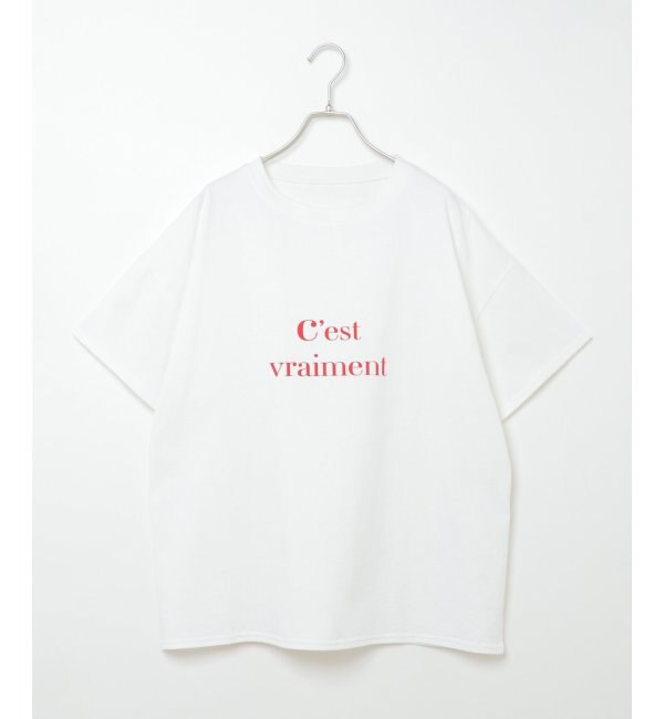 ＜アイルミネ＞【ヴァンスシェアスタイル/VENCE share style】 フロントプリントBIGTシャツ画像