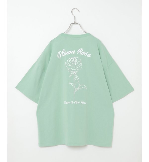 ＜アイルミネ＞【ヴァンスシェアスタイル/VENCE share style】 ローズ刺繍Tシャツ画像
