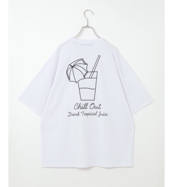 ＜アイルミネ＞【ヴァンスシェアスタイル/VENCE share style】 ドリンク刺繍Tシャツ画像