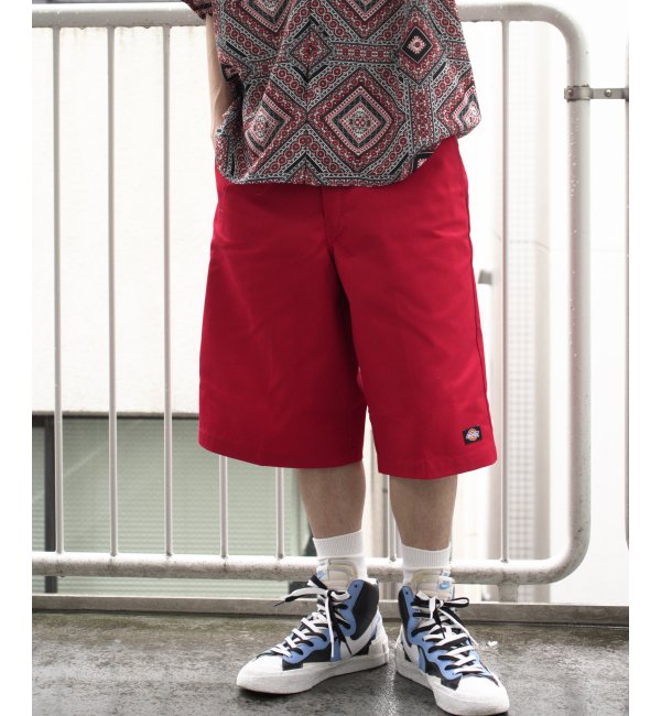 Dickies ☆ハーフパンツ 赤 フェスなどに☆