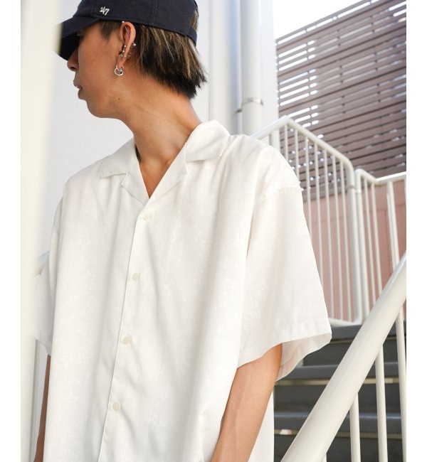 モテ系メンズファッション|【ヴァンスシェアスタイル/VENCE share style】 総柄オープンカラーシャツ