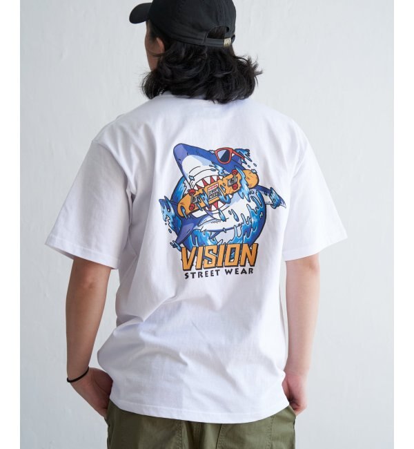 VISION STREET WEAR ヴィジョンストリートウェア シャークスケーターTシャツ