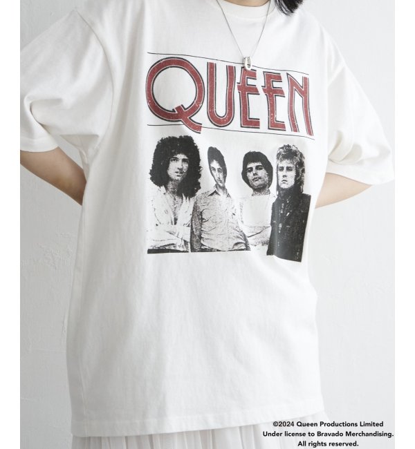 【ヴァンスシェアスタイル】Queen クイーン フォトツアーTシャツ オフホワイト M