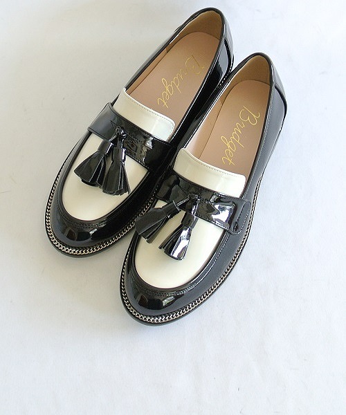 【ブリジットバーキン/Bridget Birkin】 【Bridget Birkin】30mmチェーン付きウエルトモカシューズ