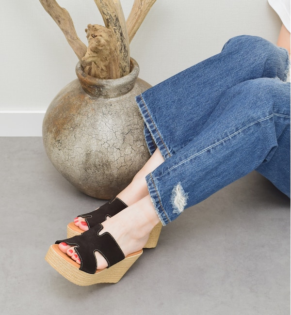 人気メンズファッション|【インターショシュール　ゼア/INTER-CHAUSSURES 'eir】 【Oh my Sandals】クッションインソール厚底ミュールサンダル