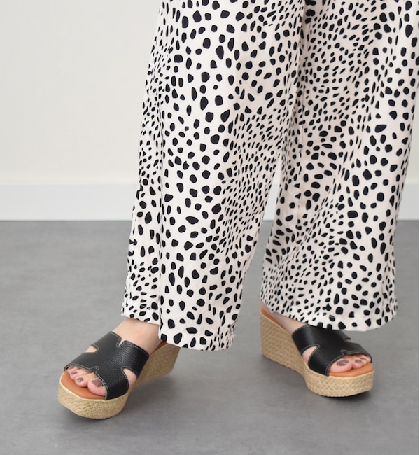 モテ系メンズファッション|【インターショシュール　ゼア/INTER-CHAUSSURES 'eir】 【Oh my Sandals】クッションインソールウェッジミュール