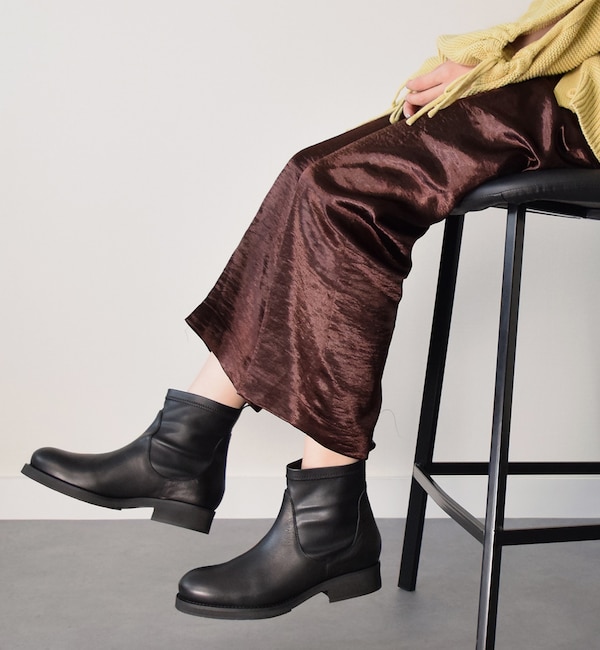 ファッションメンズお薦め|【インターショシュール　ゼア/INTER-CHAUSSURES 'eir】 【FABIO RUSCONI】ラウンドトウストレッチショートブーツ