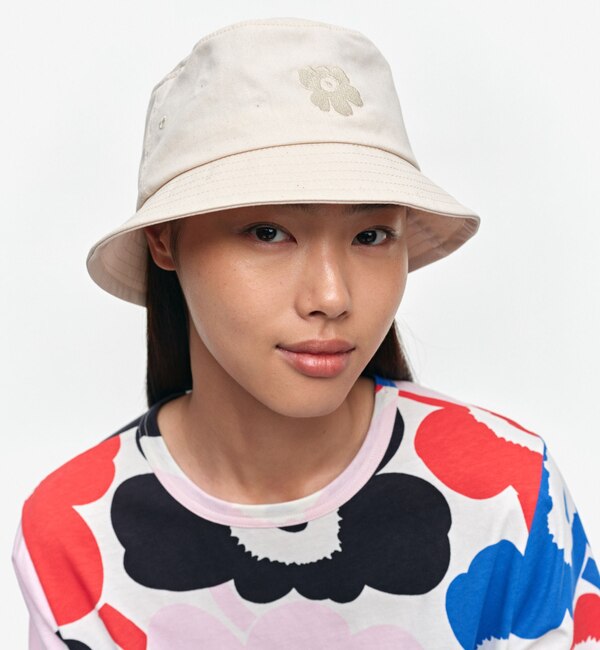 新品 マリメッコ Marimekko 帽子 マキカウラ SOLID HAT コットン www