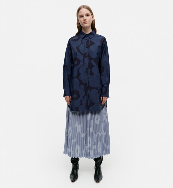 マリメッコ marimekko OLKIKUKKA シャツ 34