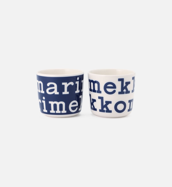 【マリメッコ/Marimekko】 【日本限定】Marimekko Logo コーヒーカップセット(ハンドルなし)
