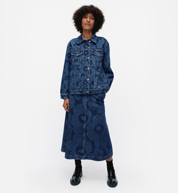 人気メンズファッション|【マリメッコ/Marimekko】 Maridenim Murros Unikko ジーンズジャケット