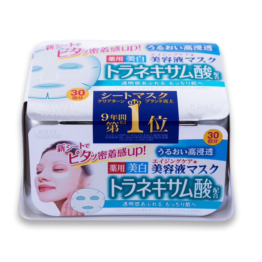 クリアターン エッセンスマスク トラネキサム酸 30枚入り Cosme Shopping アットコスメショッピング の通販 アイルミネ