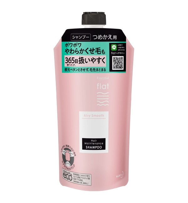 エッセンシャルflat エアリースムース シャンプー 詰替え 気分前向きリフレッシュフローラルの香り 340ml Cosme Shopping アットコスメショッピング の通販 アイルミネ