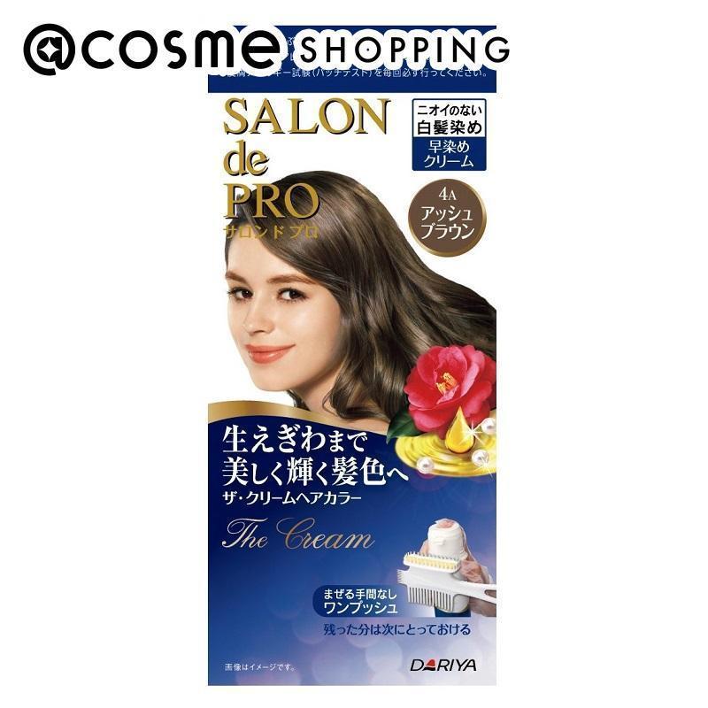 サロン ド プロ ザ・クリームヘアカラー（白髪用） 【4A】アッシュブラウン 本体 (1剤50g・2剤50g)|@cosme  SHOPPING(アットコスメショッピング)の通販｜アイルミネ