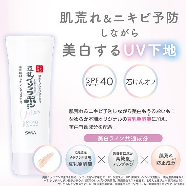 サナ なめらか本舗 薬用純白スキンケアUV下地 50g - 化粧下地