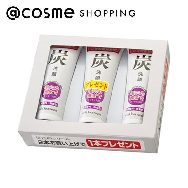 旅美人 炭洗顔クリーム120g 3本入 本体 (120g×3)|@cosme SHOPPING