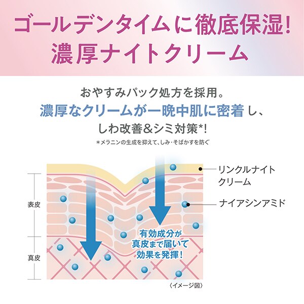 なめらか本舗 薬用リンクルナイトクリーム ホワイト 本体 (50g)|@cosme