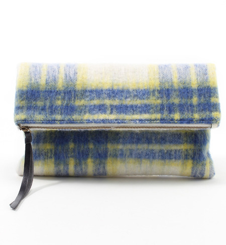 【フラワー/flower】 wool check clutch [送料無料]