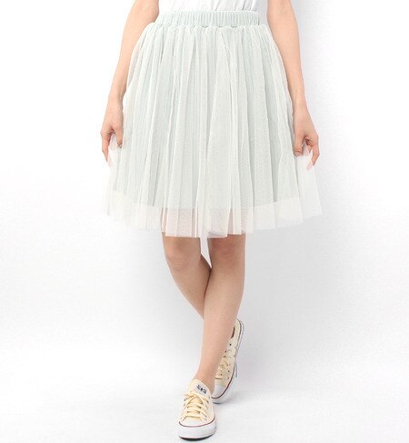 【フラワー/flower】 lightly tulle skirt [送料無料]