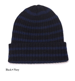 【フラワー/flower】 カジュアルボーダーニットキャップ [3000円(税込)以上で送料無料]