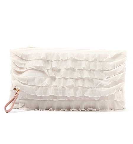 【フラワー/flower】 フリルクラッチバッグ [送料無料]