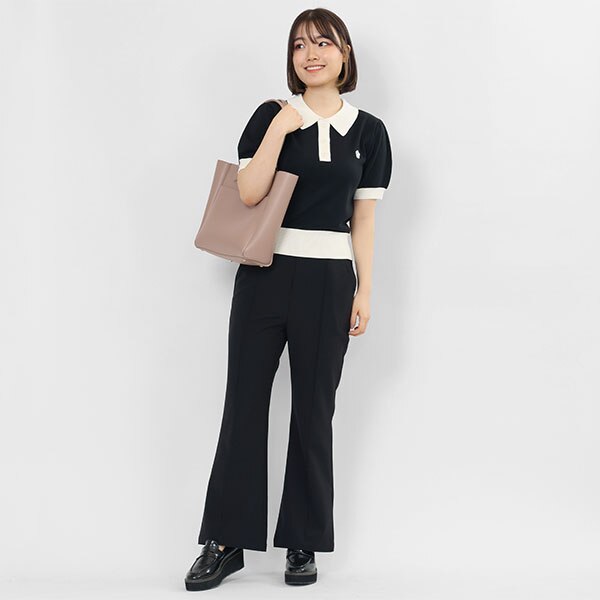 特価品蔵出し特集 MARY QUANT フリップサイドカラートート（ブラック