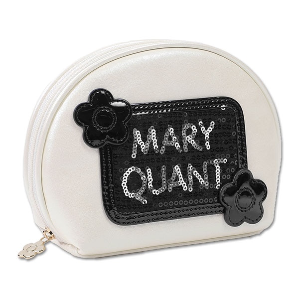 モノグラムチュールレース ラウンドポーチスリム|MARY QUANT