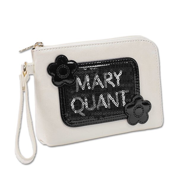 スパンコールロゴ ハンドポーチ|MARY QUANT(マリークヮント)の通販