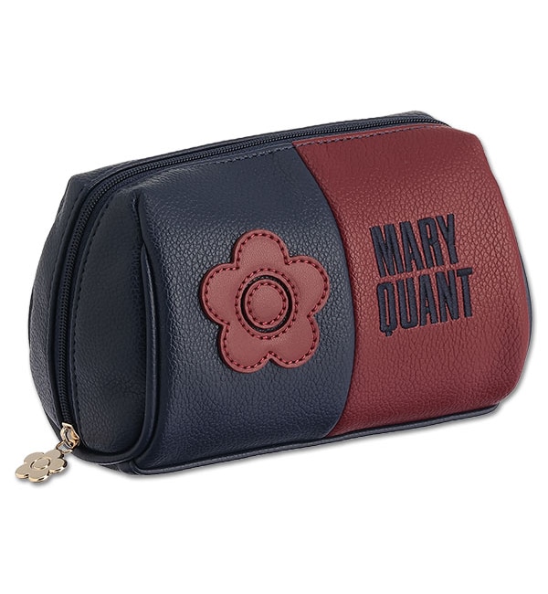 ファッションメンズのイチオシ|【マリークヮント/MARY QUANT】 バイカラーデイジーロゴ オーバルポーチ