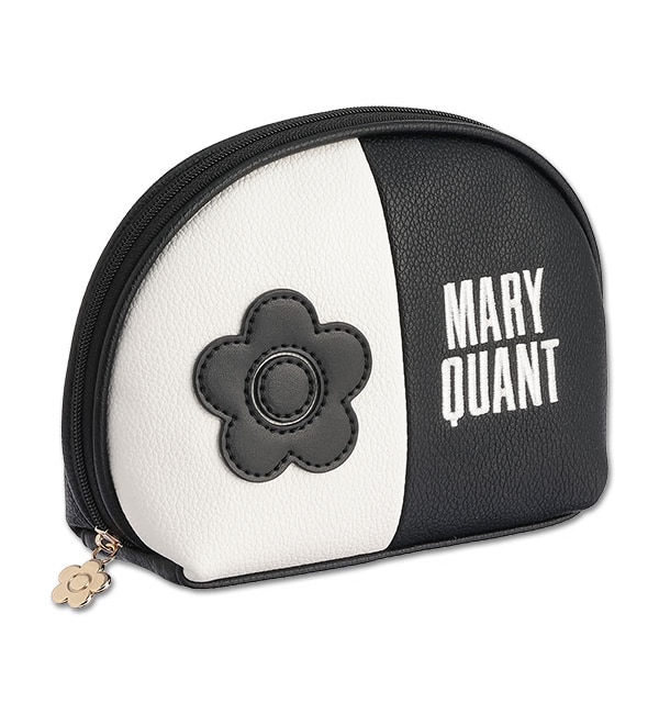 メンズファッションの一押し|【マリークヮント/MARY QUANT】 バイカラーデイジーロゴ ラウンドポーチL