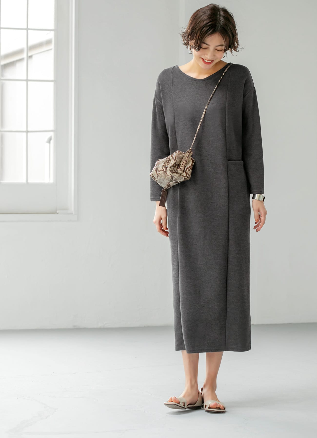 リラックスポケットロングワンピース Style Deli スタイルデリ の通販 アイルミネ