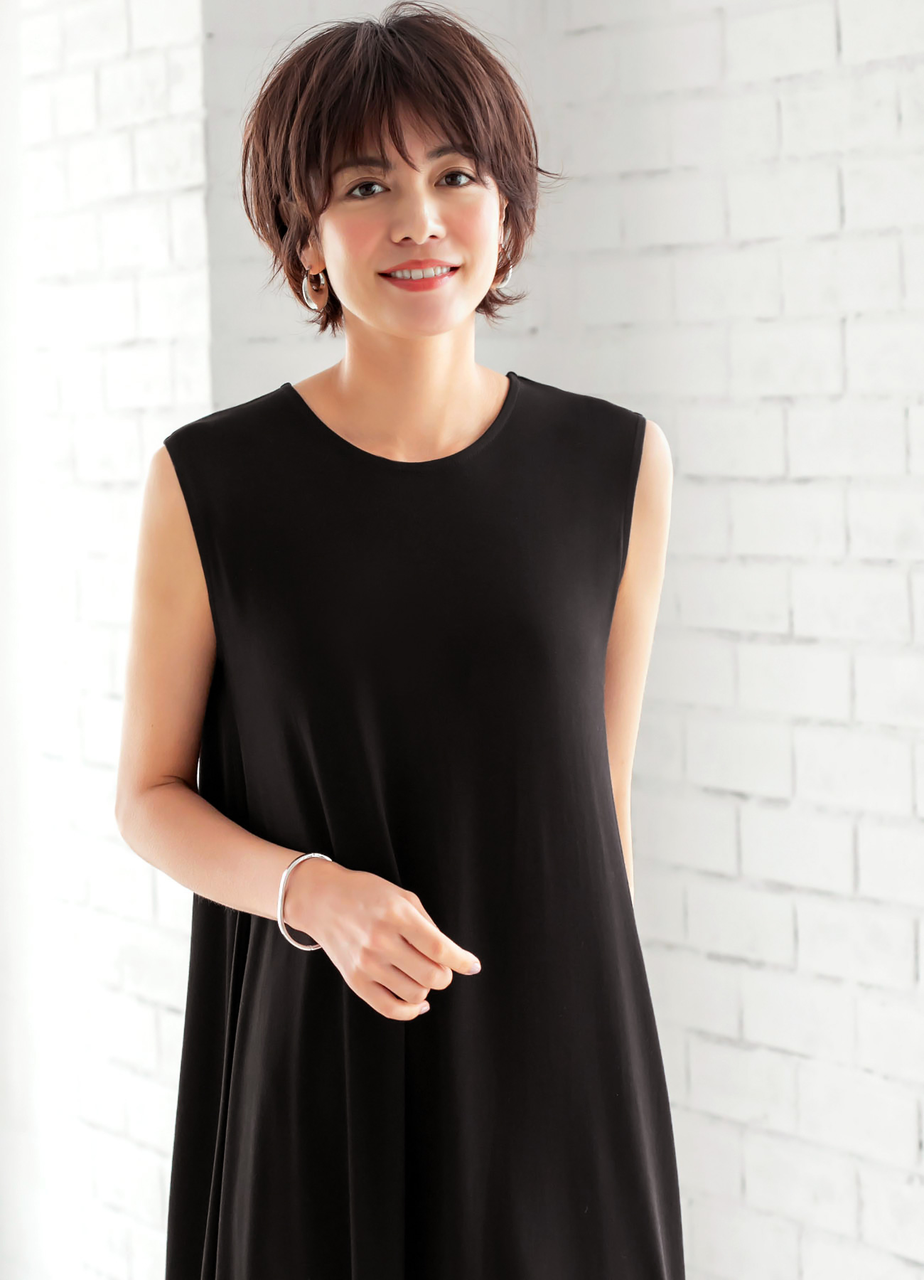 しっとり涼感 ノースリフレアワンピース ロングb Style Deli スタイルデリ の通販 アイルミネ