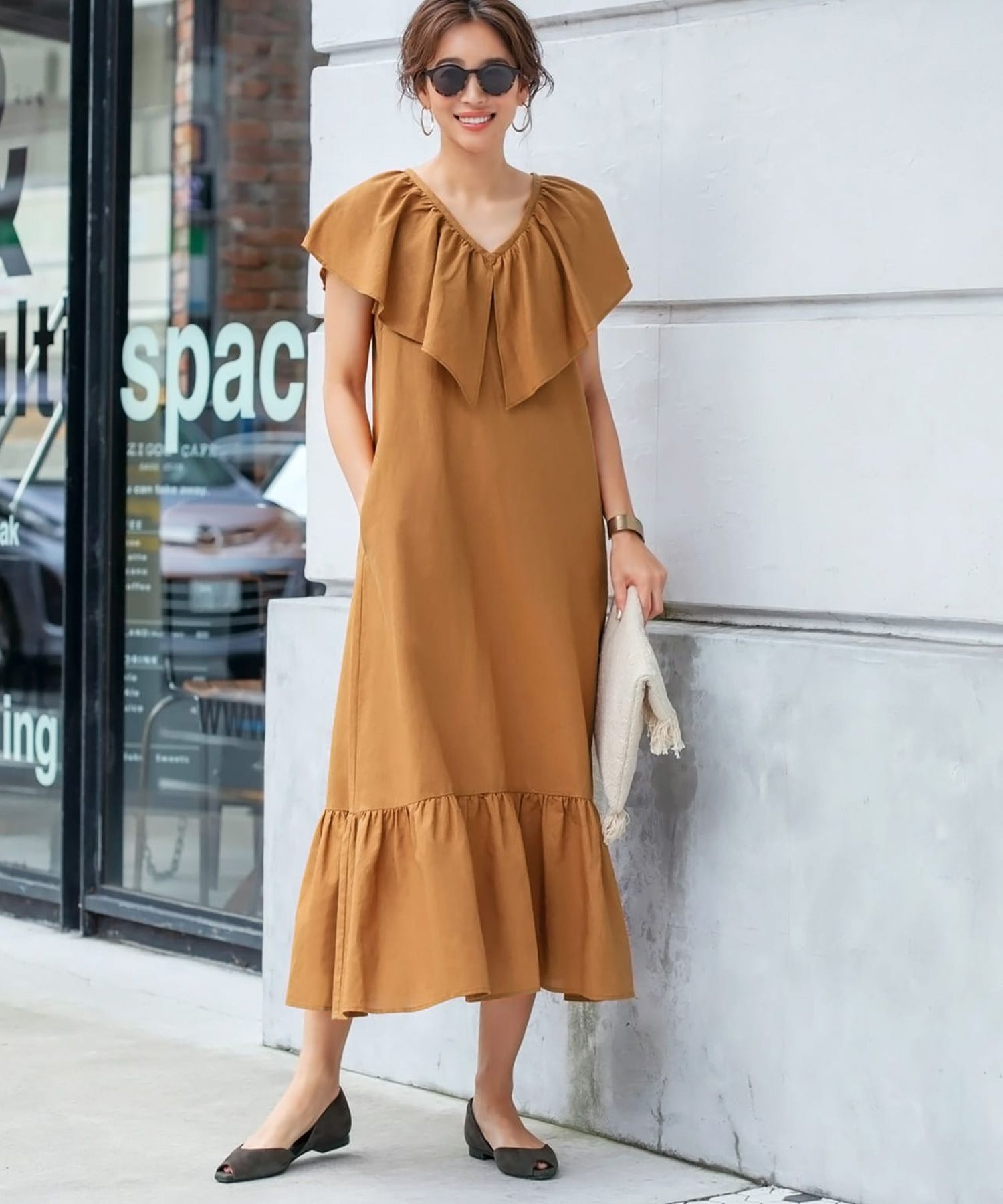 綿麻bigラッフルワンピース Style Deli スタイルデリ の通販 アイルミネ