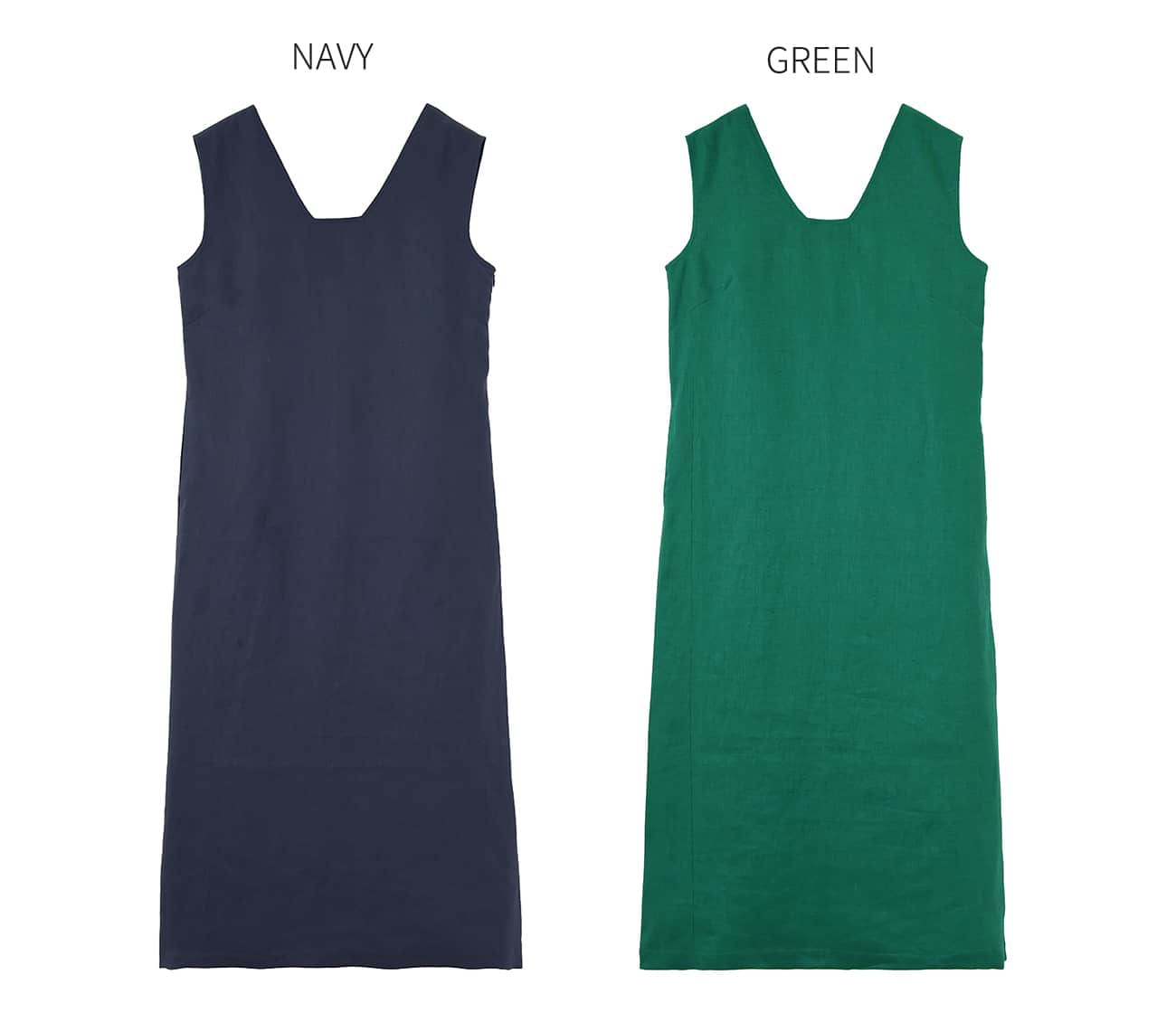 Luxe リネン100 台形ネックワンピース Style Deli スタイルデリ の通販 アイルミネ