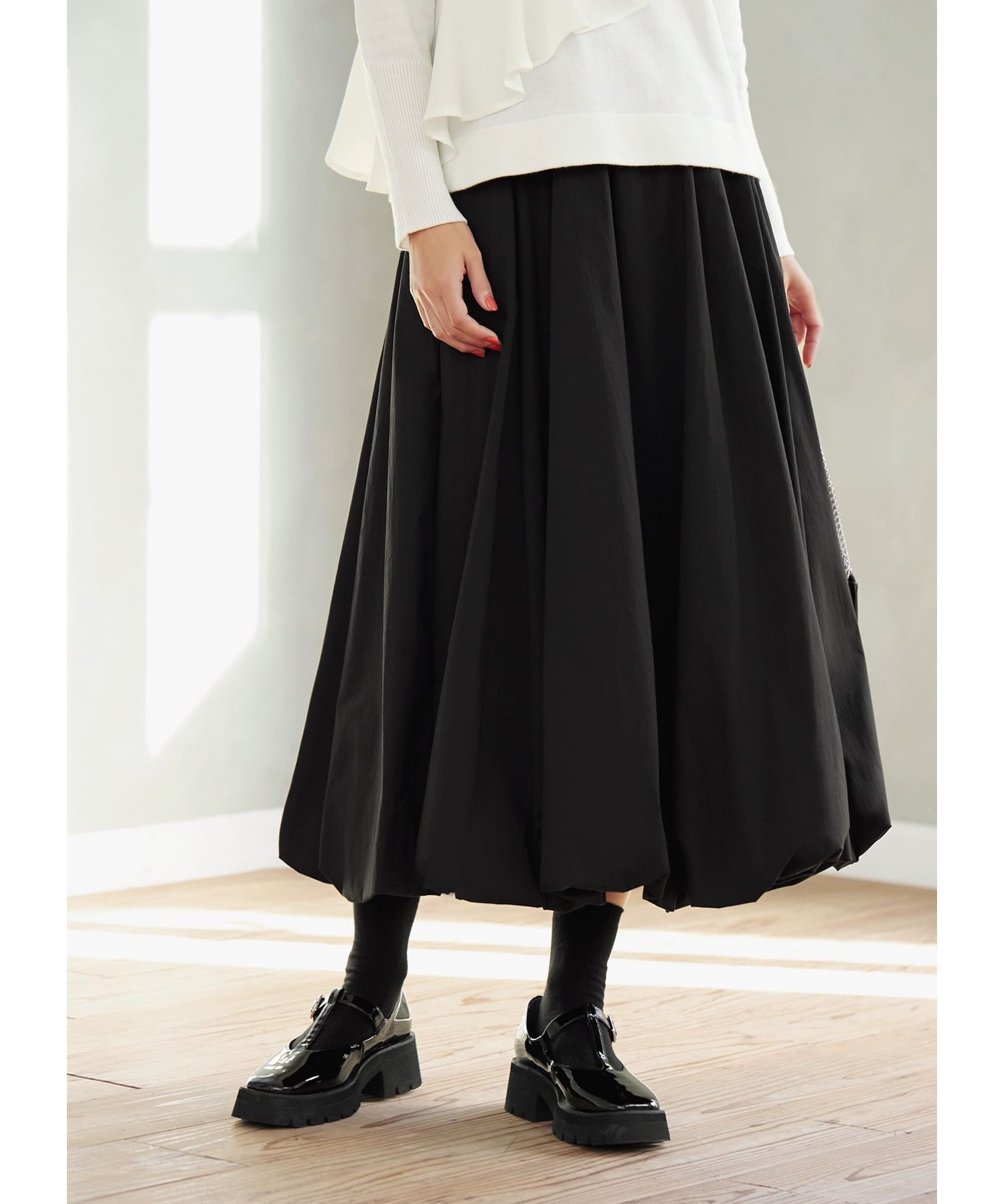 ハリ感生地のバルーンスカート|STYLE DELI(スタイルデリ)の通販 