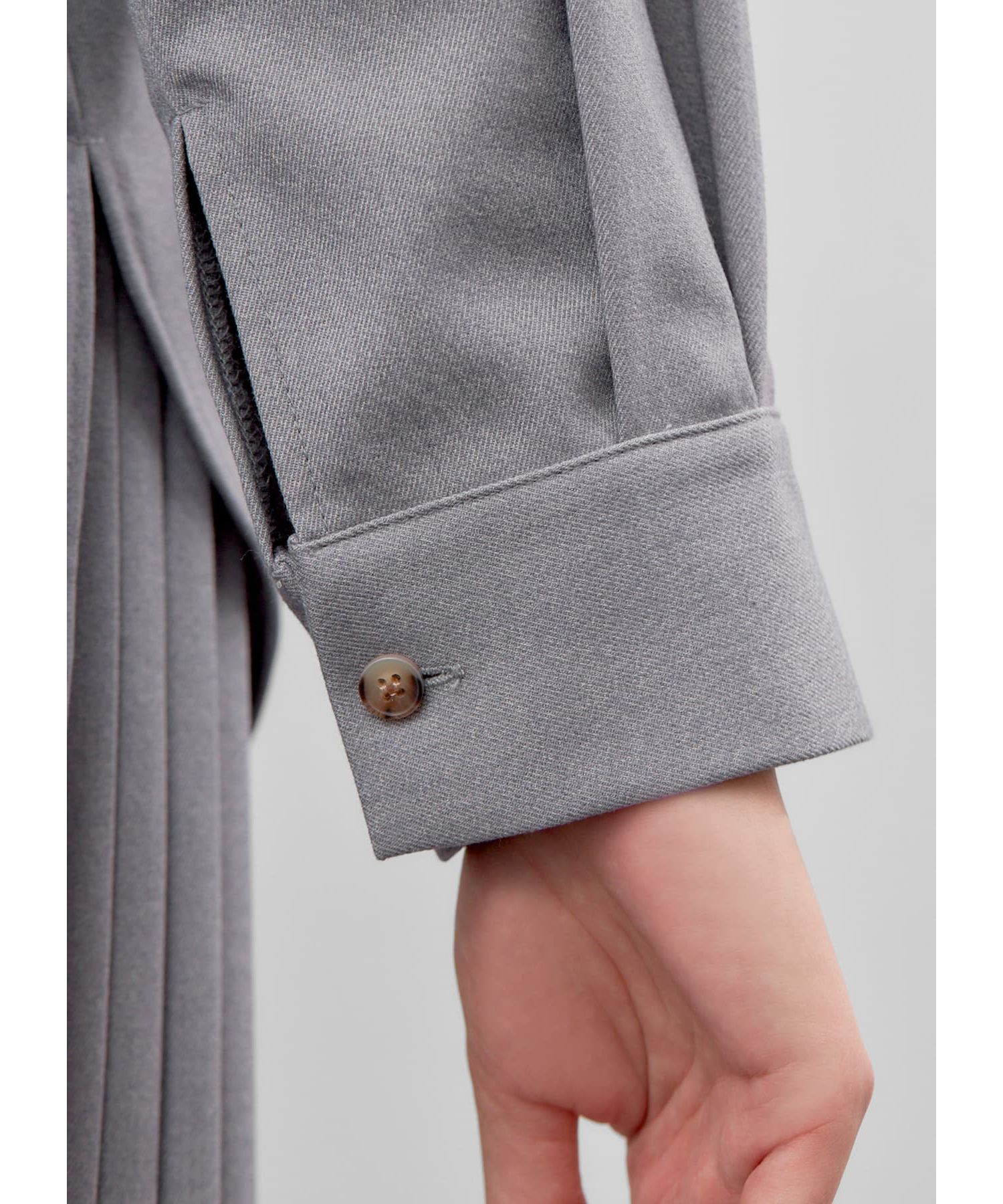 LUXE】ウール調背面ギャザーシャツジャケット|STYLE DELI(スタイルデリ 