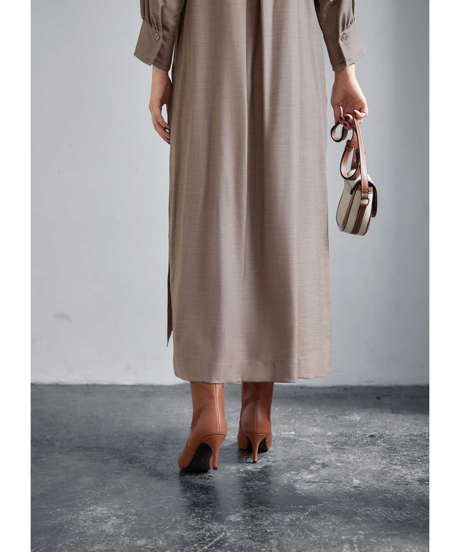 綾織りハイネックワンピース|STYLE DELI(スタイルデリ)の通販｜アイルミネ 