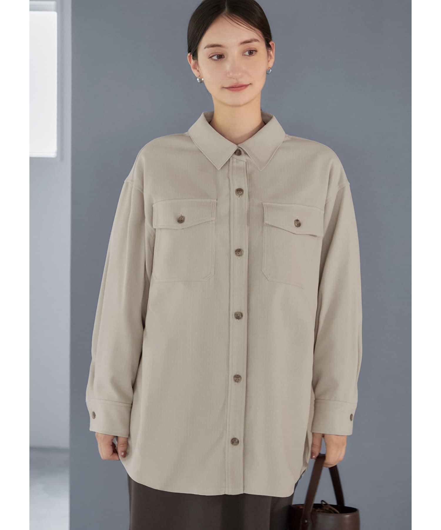 凹凸生地のシャツジャケット|STYLE DELI(スタイルデリ)の通販｜アイルミネ