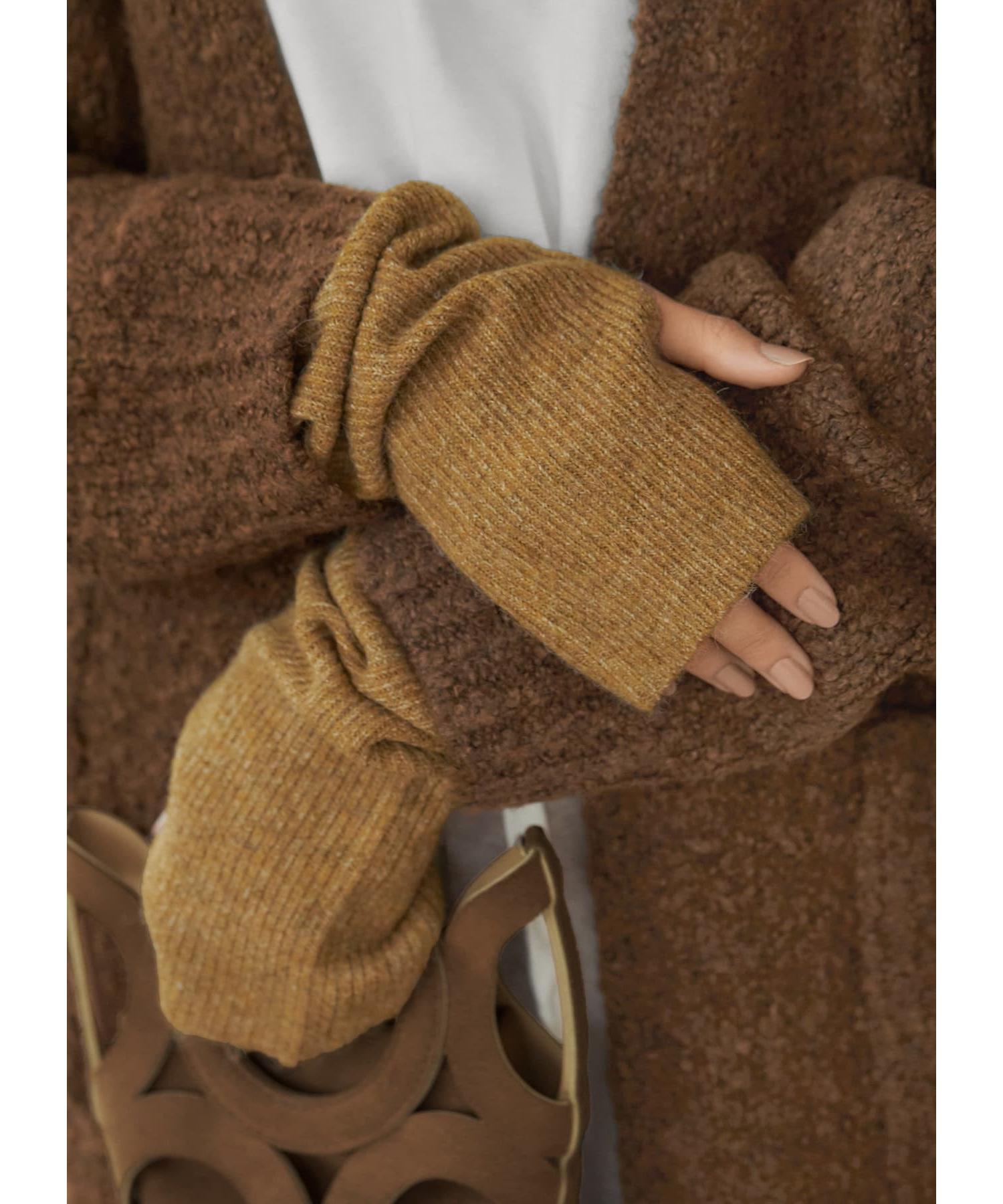 スタイルデリ　ベーシックレオパード柄カシミアストール スタイルデリ【LUXE】ベーシックレオパード柄カシミヤストール