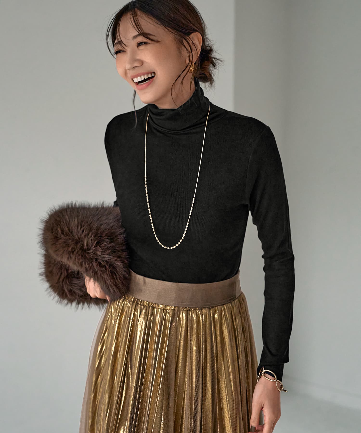 スタイルデリ　ベーシックレオパード柄カシミアストール スタイルデリ【LUXE】ベーシックレオパード柄カシミヤストール