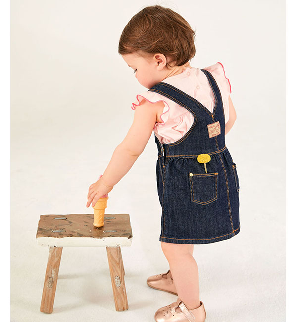 デニムジャンパースカート ベビー Petit Bateau プチバトー の通販 アイルミネ