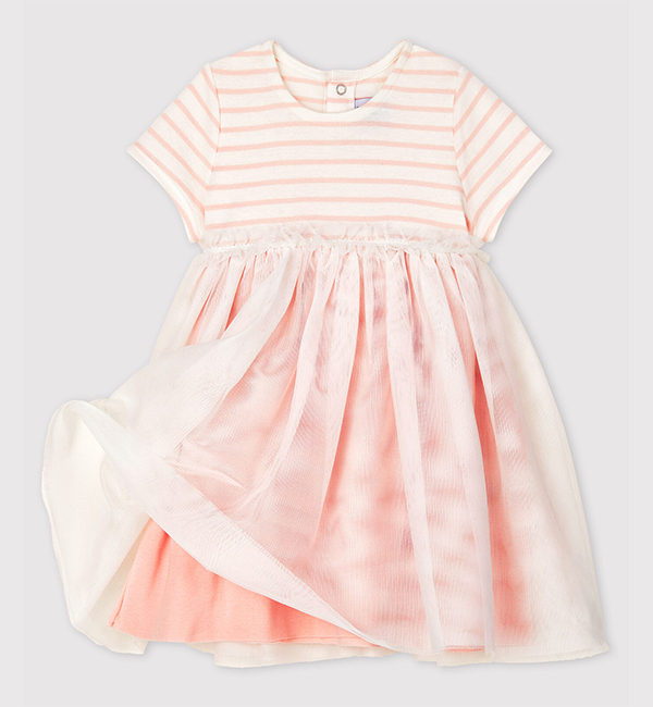 ミニマリニエールチュールワンピース Petit Bateau プチバトー の通販 アイルミネ