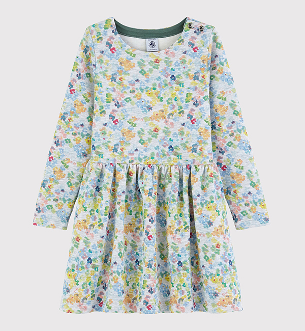 プリント長袖ワンピース Petit Bateau プチバトー の通販 アイルミネ