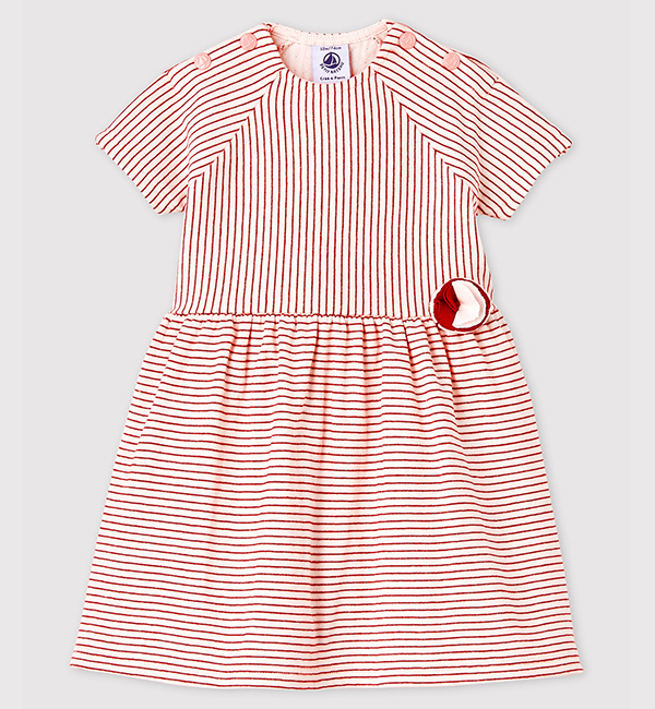 ラメボーダー半袖ワンピース Petit Bateau プチバトー の通販 アイルミネ
