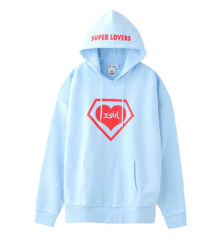 X Girl Super Lovers Logo Hoodie X Girl エックスガール の通販 アイルミネ