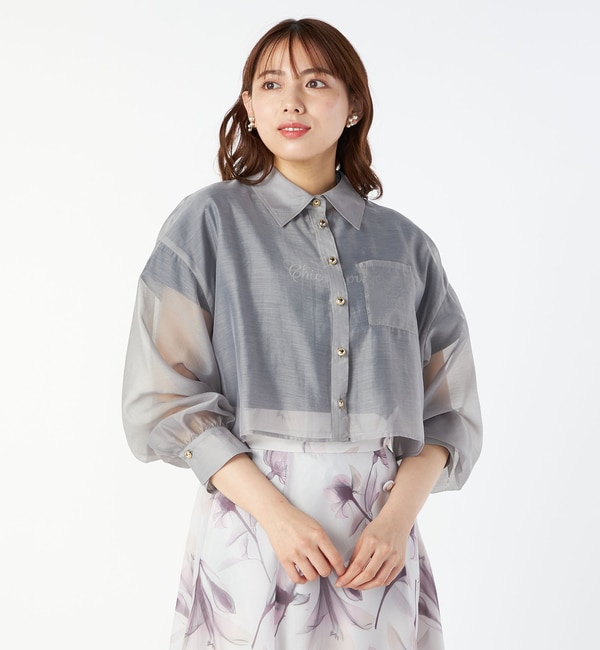 シアークロップドシャツ|LAISSE PASSE(レッセ・パッセ)の通販