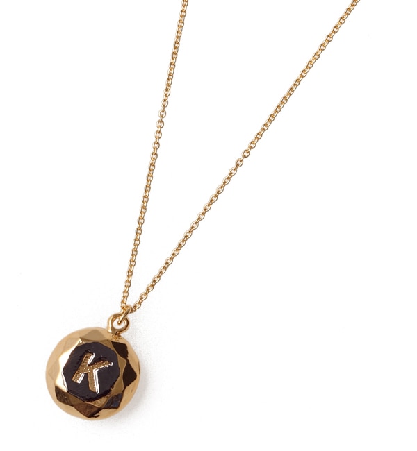 _Ch CjV lbNX K(DIAMOND INITIAL NECKLACE K)