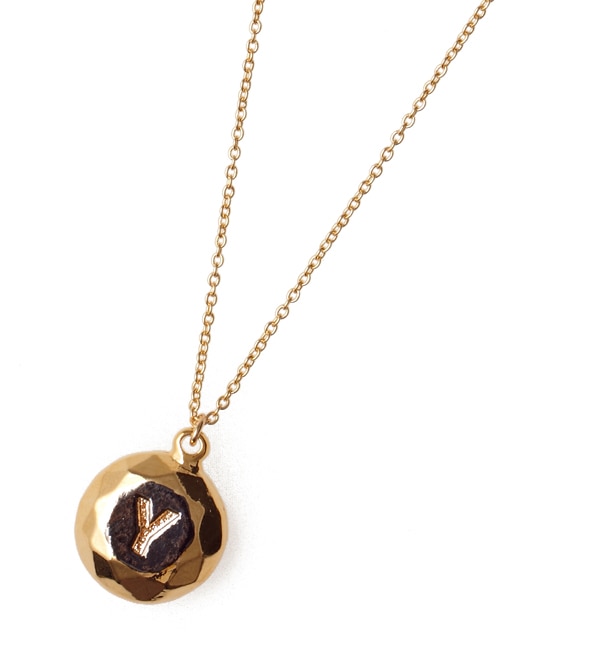 _Ch CjV lbNX Y(DIAMOND INITIAL NECKLACE Y)