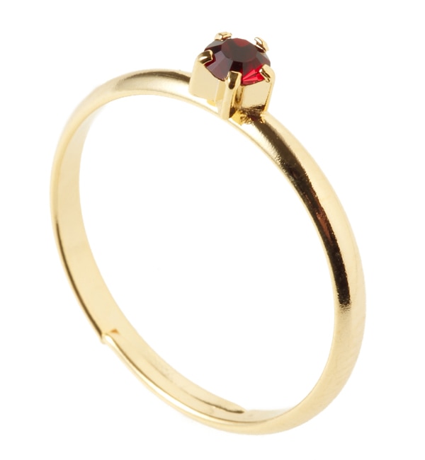 o[X XtXL[O 1 K[lbg(BIRTH SWAROVSKI RING 1 garnet)